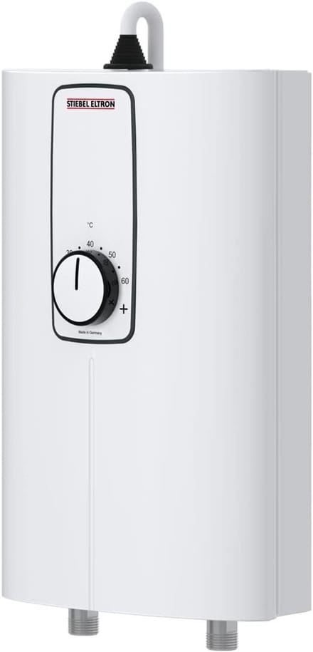 Doorstromer Keuken - Elektrische Boiler - Direct Warm Water - Ruimtebesparend Compact Design - 29x18x10 cm - Wit
