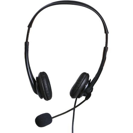 OY136 3.5mm Computerheadset met Microfoon Ruisonderdrukkende Hoofdtelefoon met Hoofdband Bedraad Bellen zwart