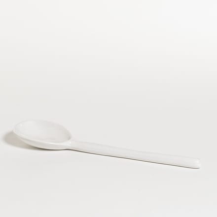 The Table atelier - opscheplepel - 25 cm - keramiek - handgemaakt - wit