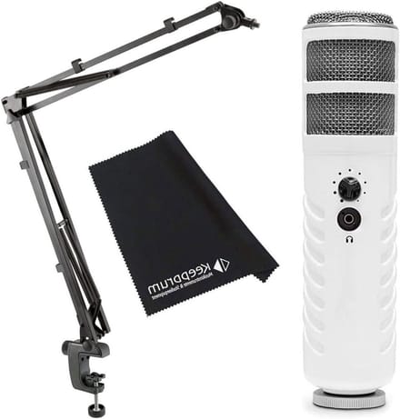 USB Microfoon Set - Podcast Microfoon - Spraak Opnemen - Plug and Play - 460-960 mm - Zwart