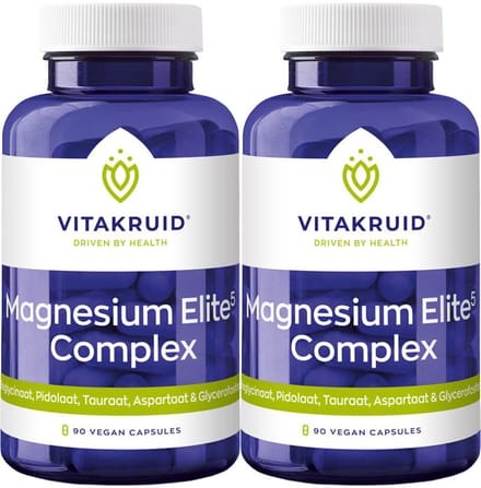 Vitakruid Magnesium Elite Complex - 2 x 90 vegancapsules - Voordeelverpakking
