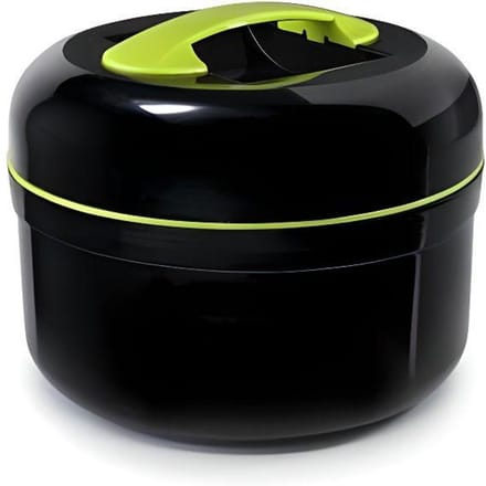 Boîte Alimentaire Isotherme - IBILI - Black/Green - 1,4 L - Double Paroi - Rond
