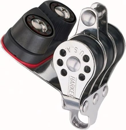 Harken Micro 3-schijfs+hondsvot+klem