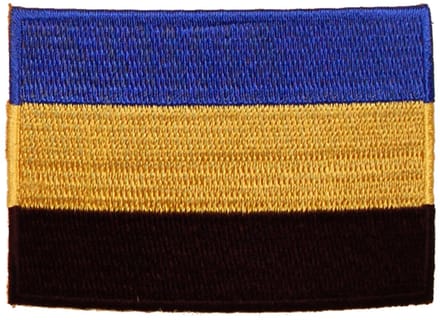 Strijkapplicatie/Patch - Vlag Gelderland - 8x6cm