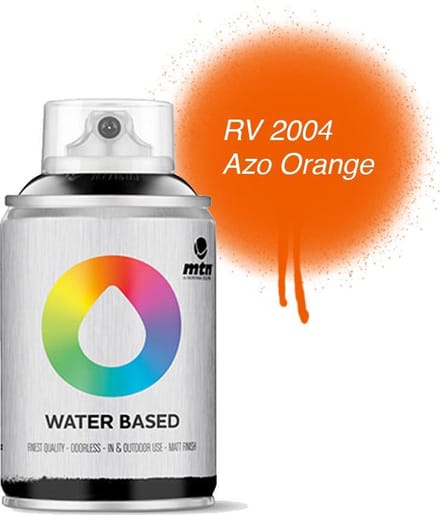 MTN Oranje Waterbasis Spuitverf - 100ml graffiti spray-paint geschikt voor kinderen