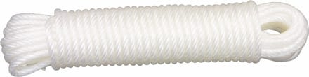 AMIG paracord touw - 20 meter - D5mm - 110kg - PE/PVC - wit