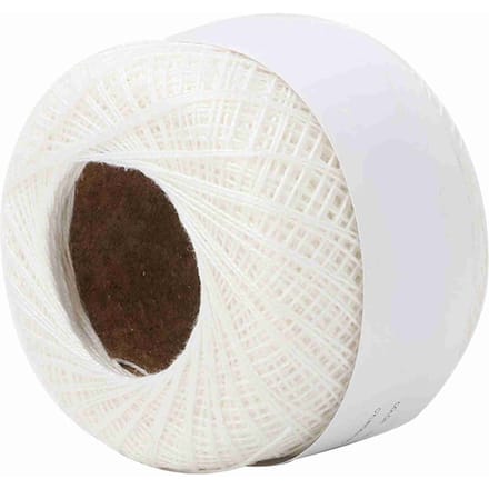 Dentelle en coton crocheté à la main, soie d'été légère et fine (6603 Blanc laiteux) blanc