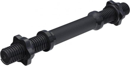 Gorilla Sports Dumbbellstang - Halter - 35 cm - incl. Schroefsluitingen - Zwart