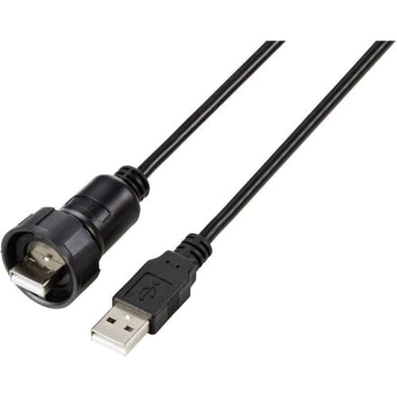 TRU COMPONENTS TC-12775064 USB 2.0-adapter inclusief 1 m kabel 1 stuk(s)