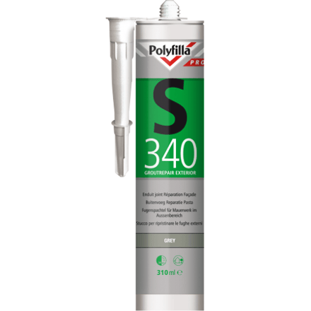 Polyfilla Pro S340 Buitenvoeg Reparatiepasta - Grey