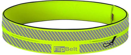 FlipBelt classic - Running belt - Hardloopriem voor Telefoon - Reflecterend - Neon Geel - Unisex - XL