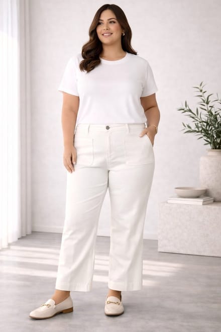 YEST CURVE Janne Tops - Off White - maat X-0(44)