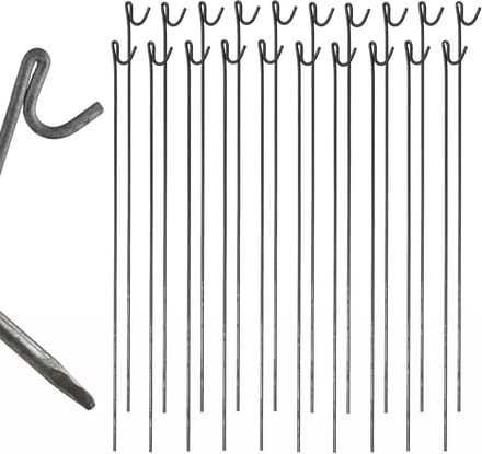 Stalen Hekpennen 1150mm x 8mm - Non-Galvanized (20 Stuks)