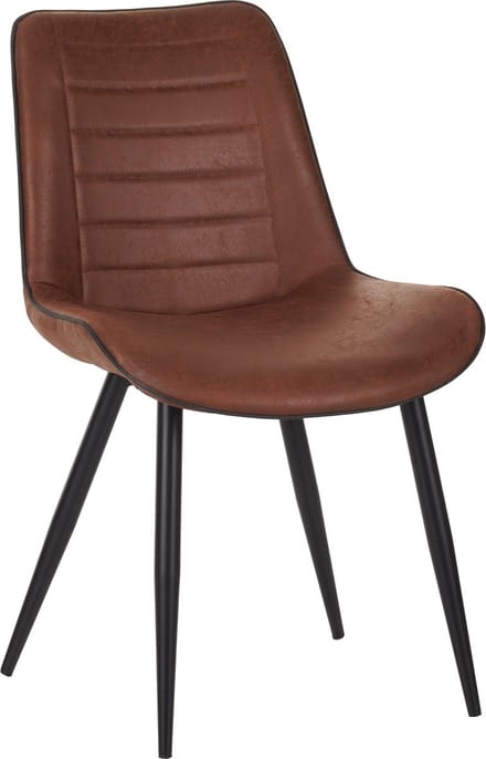 Colenis® - New Manila Eetkamerstoel - Set Van 4 - Bruin - Microfiber - Design