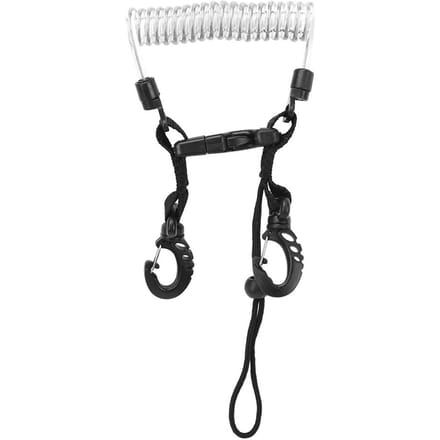 Boîtier étanche pour caméra à fil d'acier, plongée, étanche, connexion rapide sécurisée, boucle de suspension, ressort black