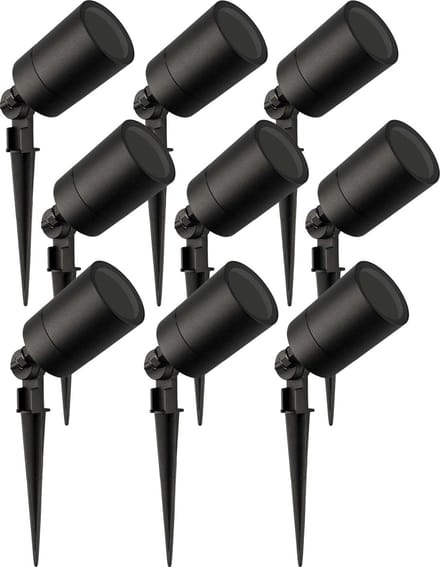 Ledvion - 9X LED Spotlight - GU10 - Zwart - 5W - IP65