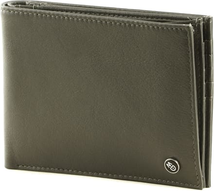 MANDARINA DUCK Leren Portemonnee Downtown Wallet Iron Gate Donkergrijs