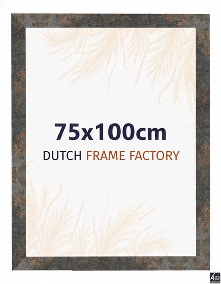 Fotolijst 75x100 cm - MDF - Geoxideerd Metaal - Benno