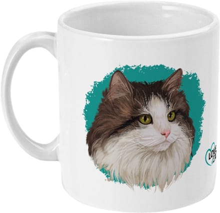 Mok Love Cats Norwegian Forest cat - Noorse boskat, 325ml
