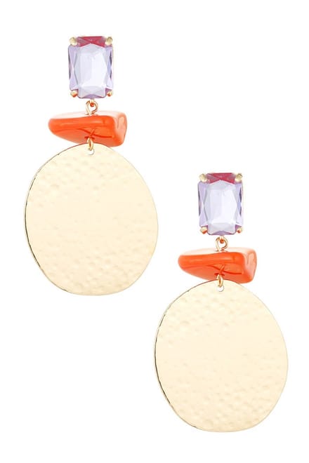 Statement Oorbellen Beach Vibes - Oranje