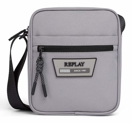 REPLAY schoudertas Reporter Bag Formal Gray grijs