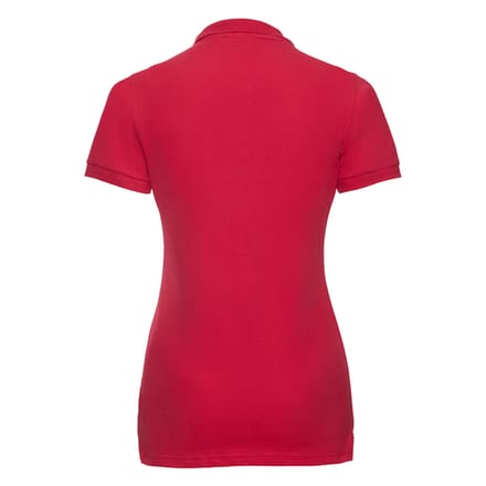 Russell Dames/Dames Stretch Fitted Poloshirt (Klassiek rood)