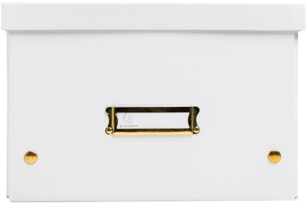 Exacompta 5x Opbergdoos in karton 27x36x19cm Neo Deco, vlak geleverd - Wit - 62358E