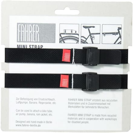 Set van 2 Mini Spanbanden Zwart - Flexibele Bevestigingsriemen voor Fiets