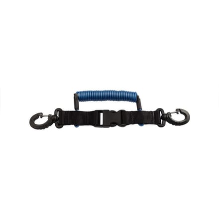Procean spiraalkoord | 1.8 meter | met clip | blauw