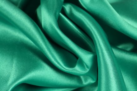 50 meter satijn stof - Turquoise - 100% polyester