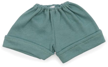 Asi poppenkleding - korte broek oudgroen, poppenoutfit polyester