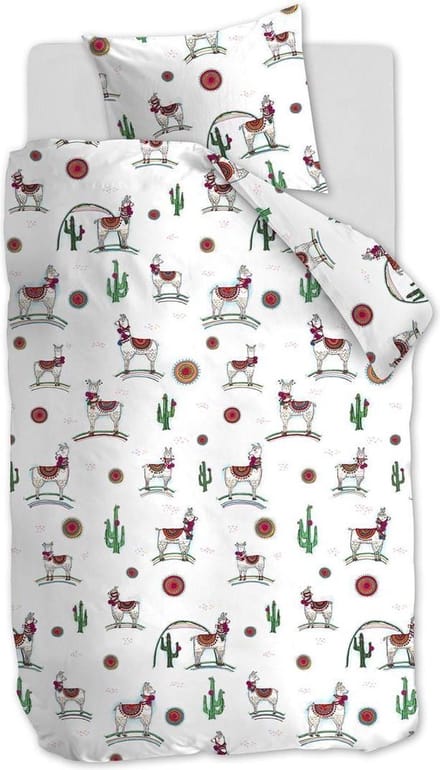 Beddinghouse Lama Adventure Dekbedovertrek - 120x150 cm - Multi