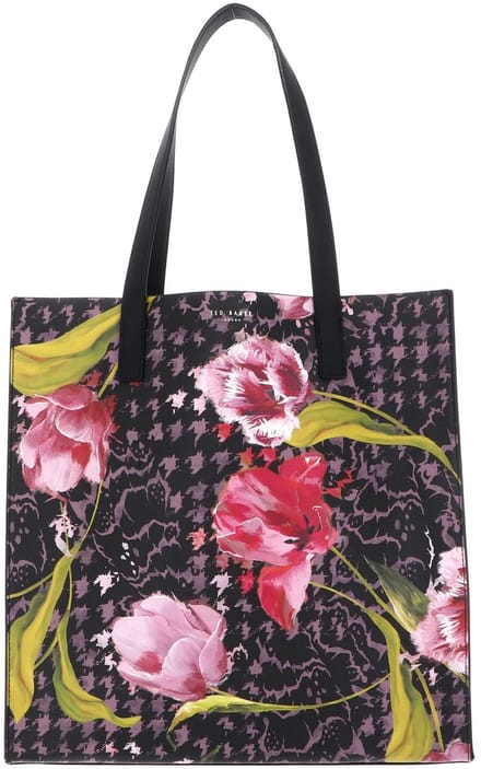 Ted Baker schoudertas shopper Floral Printed Icon Bag Black veelkleurig