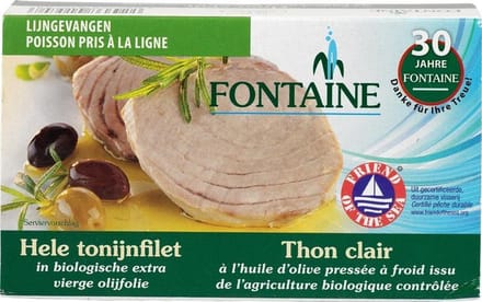 Fontaine Tonijnfilet in olijfolie 120 gram