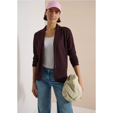 Eenvoudige blazer met reverskraag en knopen