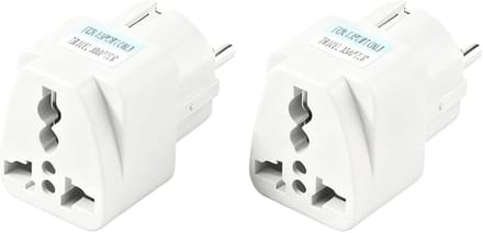 Universele reisstekker adapter 2-pack - EU naar internationaal