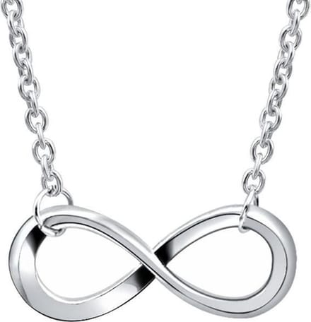 Fako Bijoux® - Ketting - Infinity - Classic - Zilverkleurig
