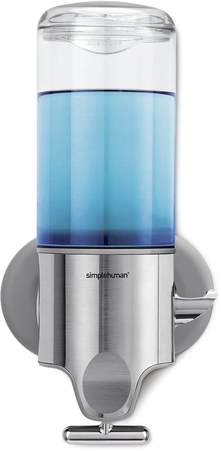 Simplehuman wandgemonteerde zeepdispenser – enkel – roestvrij staal – zilver