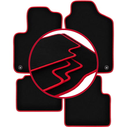 CARLUX-RED automatten voor: Fiat 500 Hybrid hatchback (2020-)
