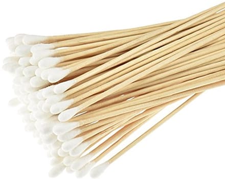Langdurige Wattenstaafjes met Houten Handvat - 400 Stuks