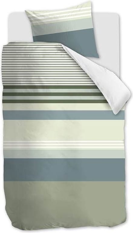 Snoozing Fabio Dekbedovertrek - Eenpersoons - 140x200/220 cm - Green