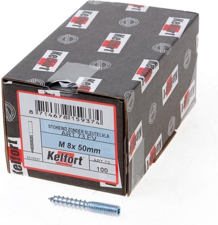 Kelfort Stokeind verzinkt 69 gram M8 x 50