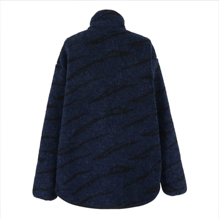 Regatta Dames Frankie Abstract Borg Half Zip Fleece Jacket (Marineblauw/Zwart)