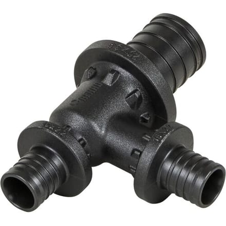 Rehau Rautitan T stuk PX verloopaftakking en verloopdoorgang 25x16x16mm