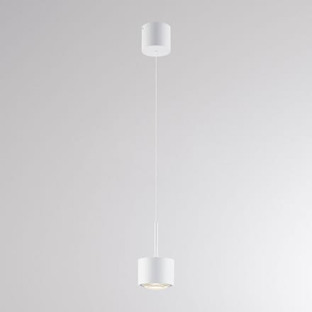 Molto Luce LED hanglamp MAG MINI, wit, Ø 9 cm, CCT, dimbaar, metaal