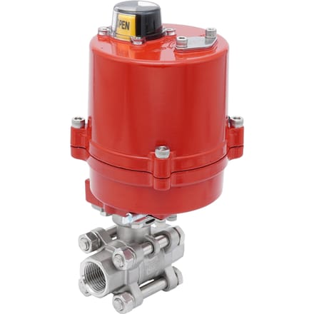 Rp 1-1/2'' 2-Weg RVS Elektrische Kogelkraan 12 V AC/DC