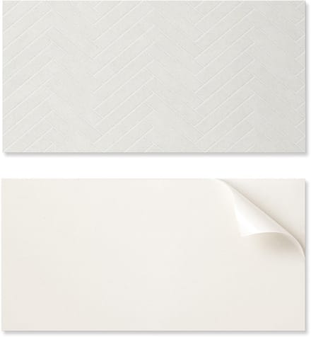 Decoratieve vinyl wandtegels met visgraatprint 10x40x20 cm