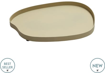 Dienblad Bariri | Small | Beige | Fijn structuur | L35 x B30 x H2 cm