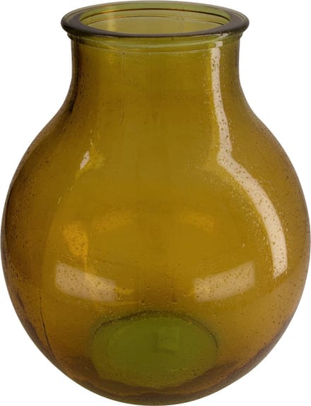 DKNC - Vaas Bonn - Gerecycled glas - 29x36x36 cm - Bruin