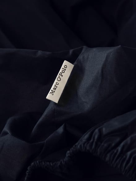 MARC O'POLO Premium Organic Percale Hoeslaken Dark Navy - 180x200 cm